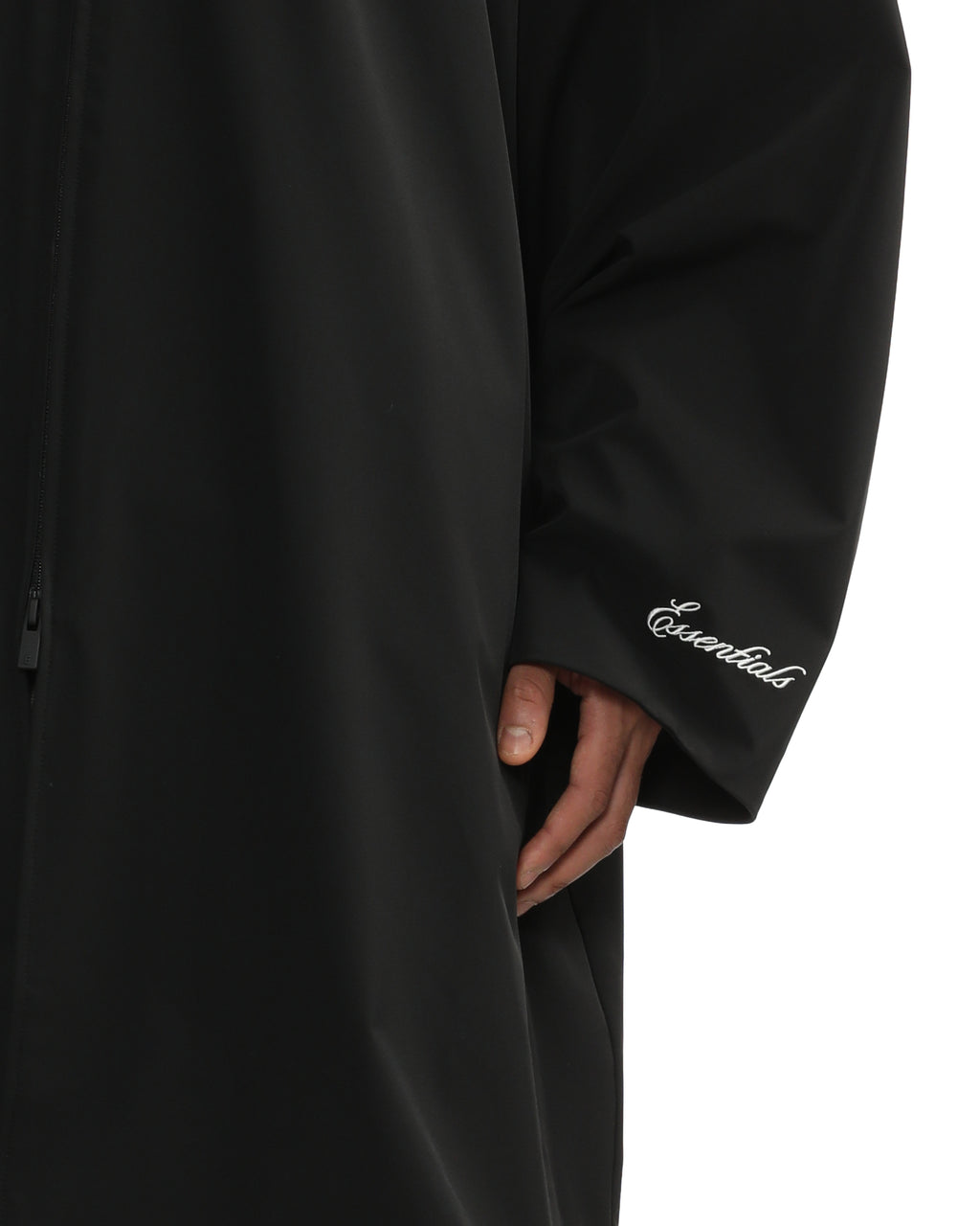 Long zip-up coat