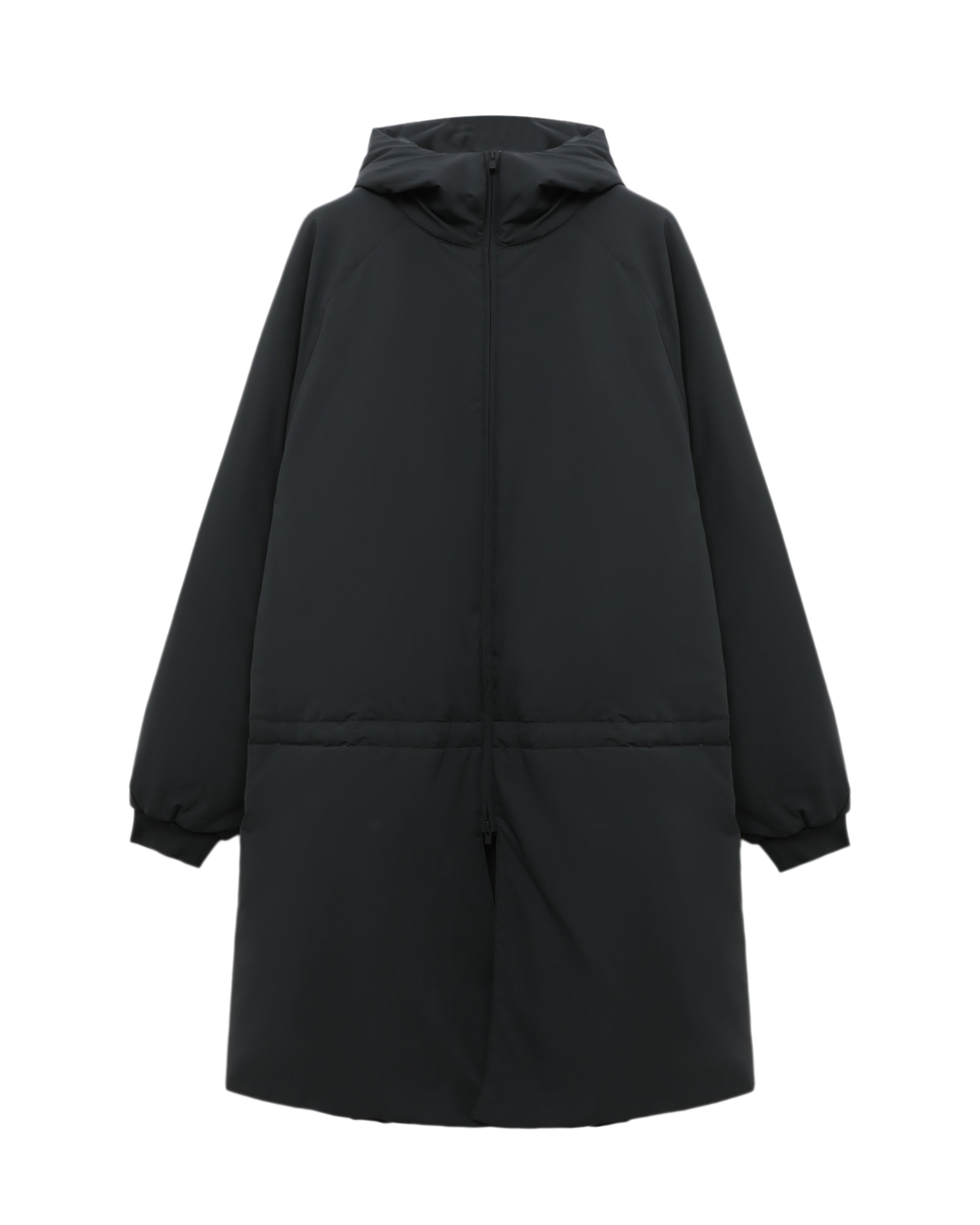 Hooded long coat