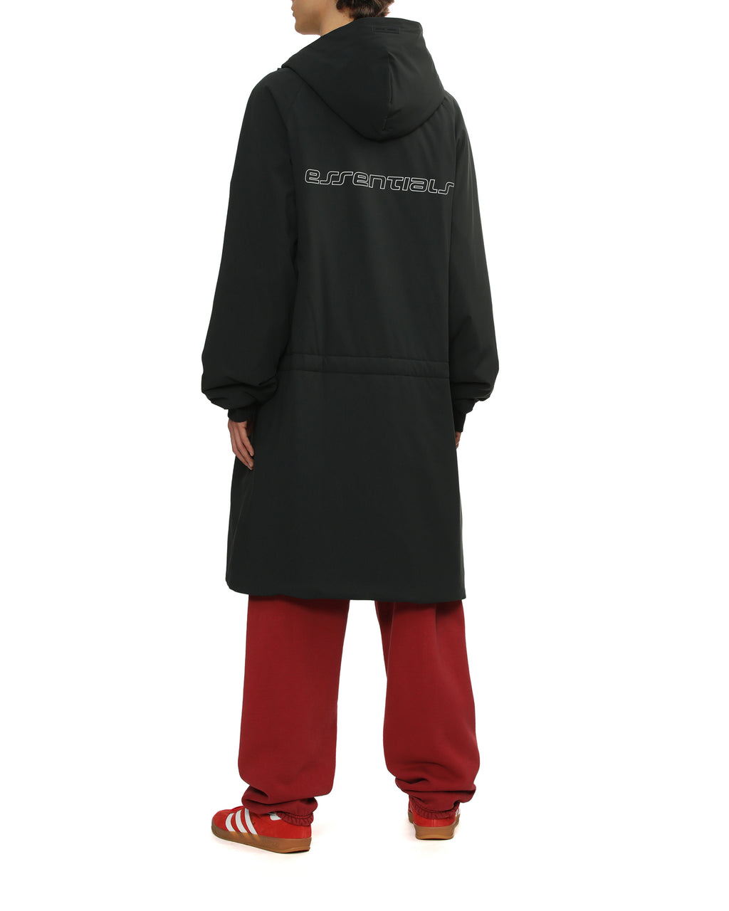 Hooded long coat