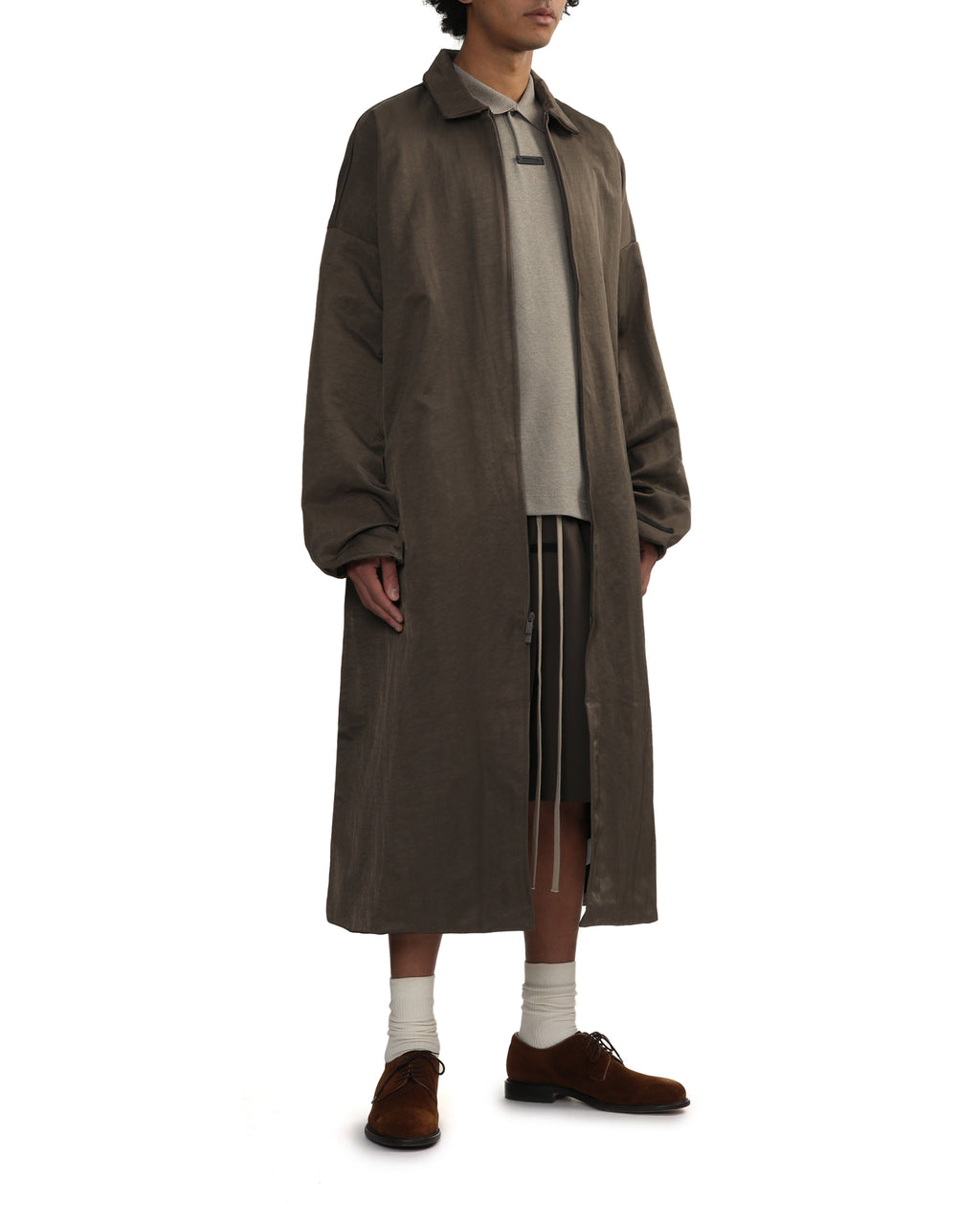 Nylon trench coat