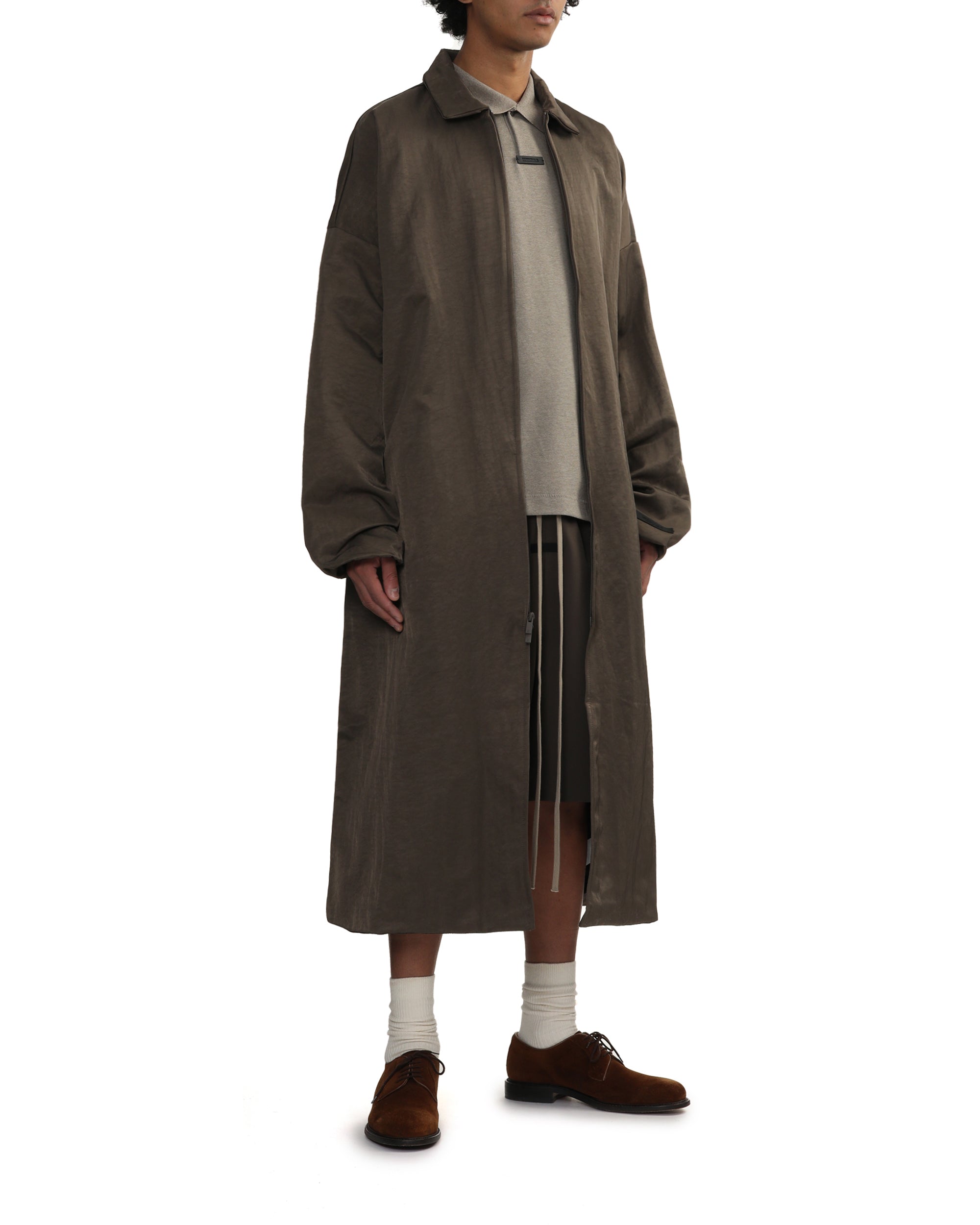 Nylon trench coat