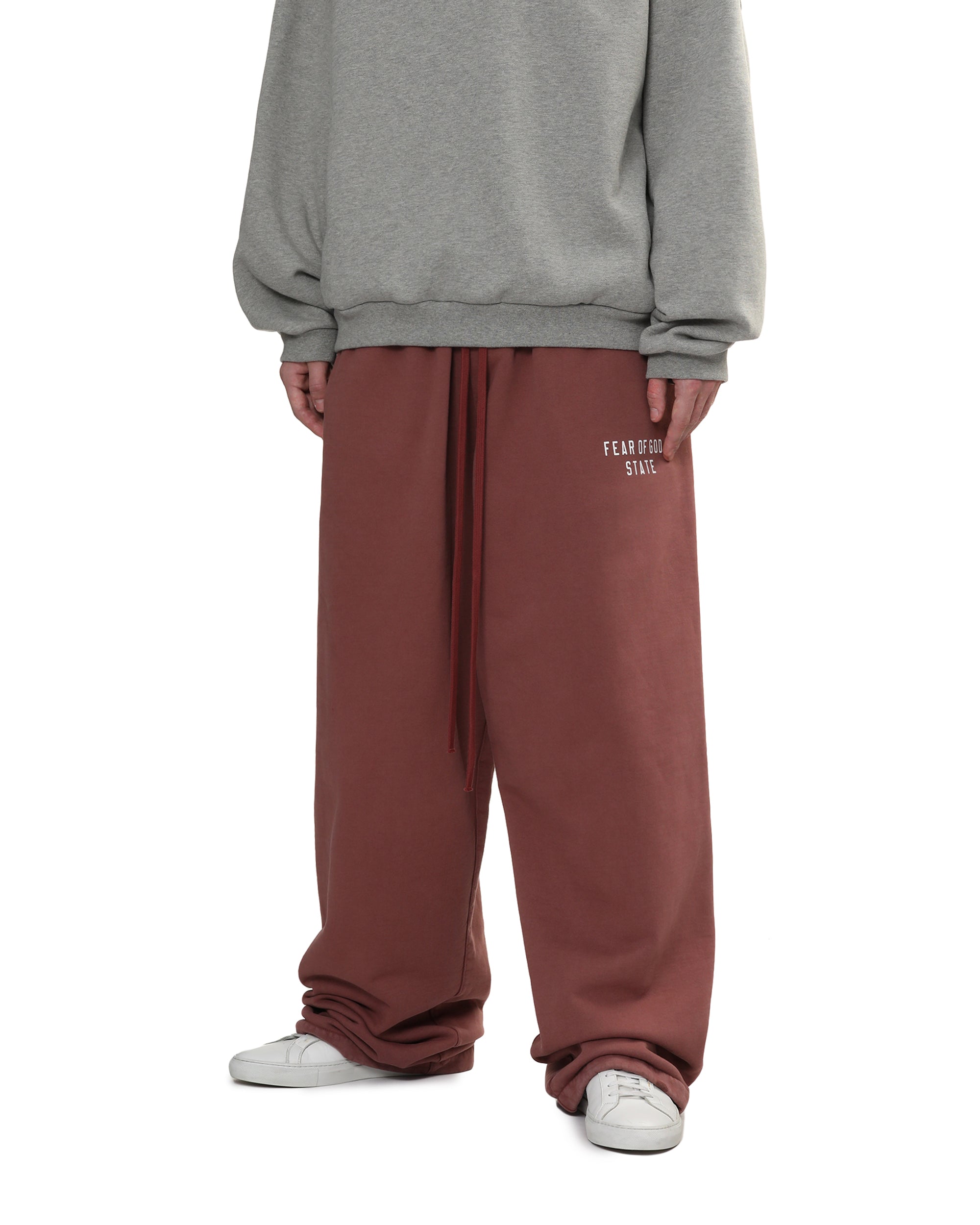 Heavy fleece relaxed pants