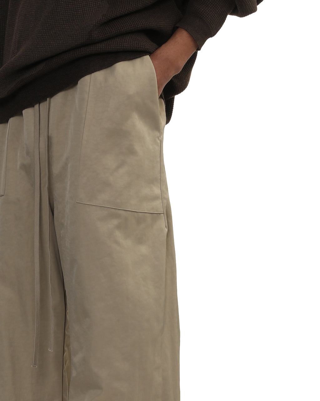 Long drawstring sweatpants