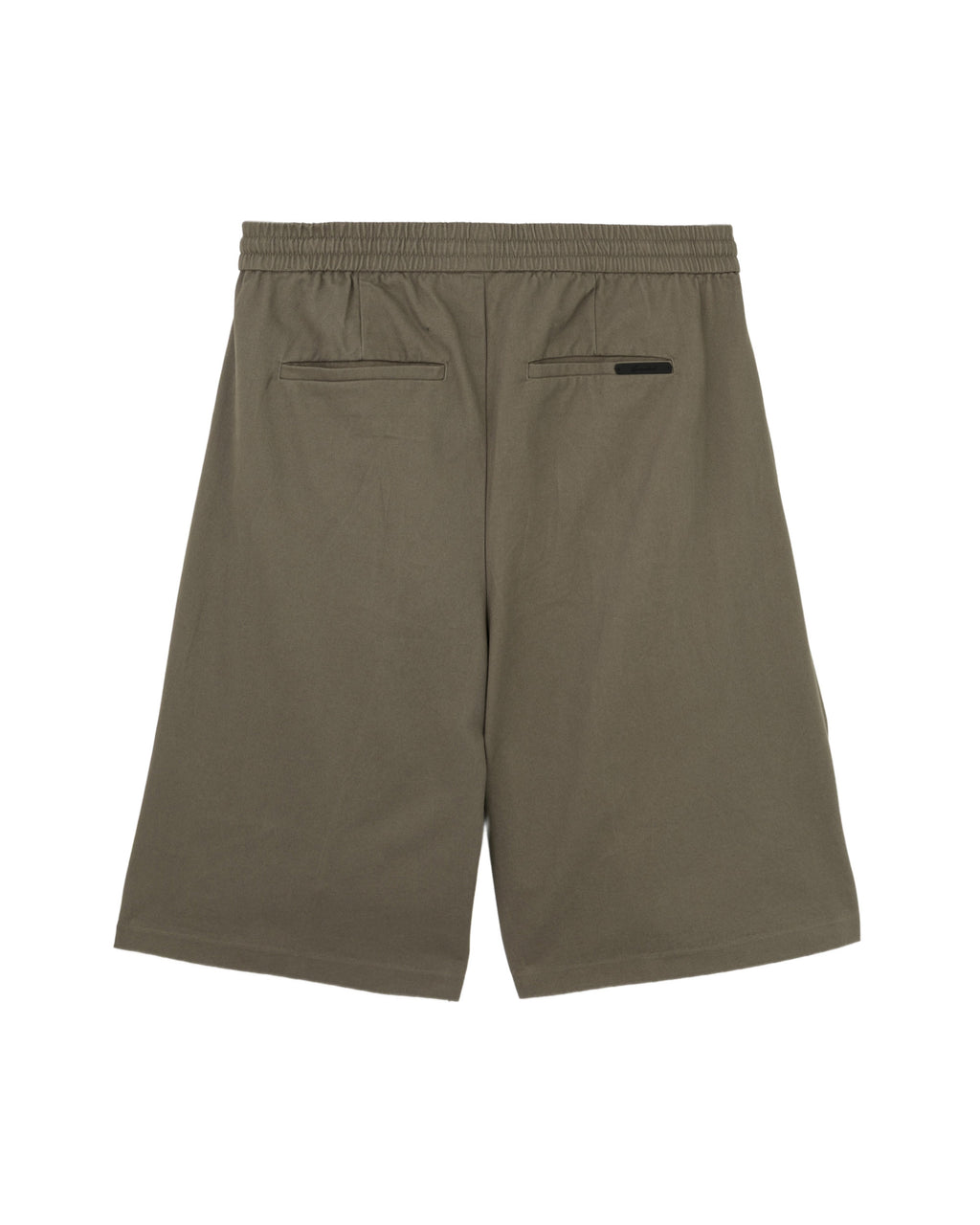 Cotton twill relaxed drawstring shorts