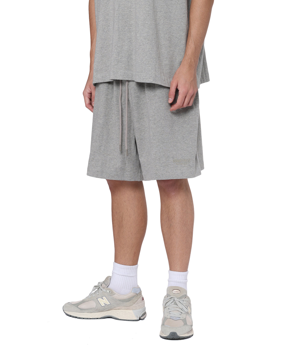 Drawstring waist sweatshorts