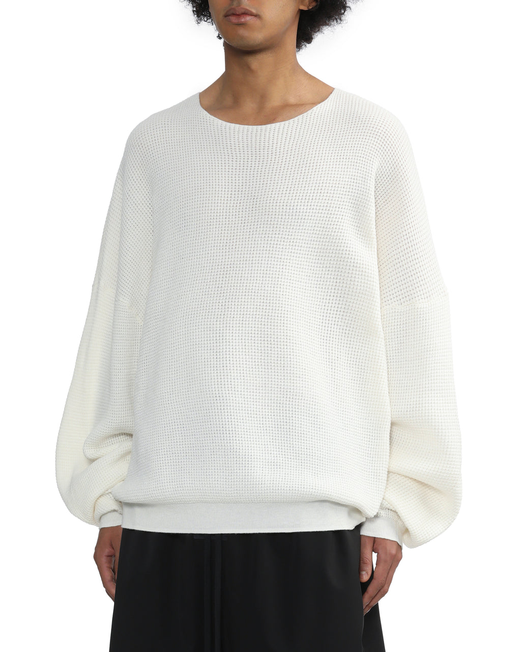 Waffle sweater