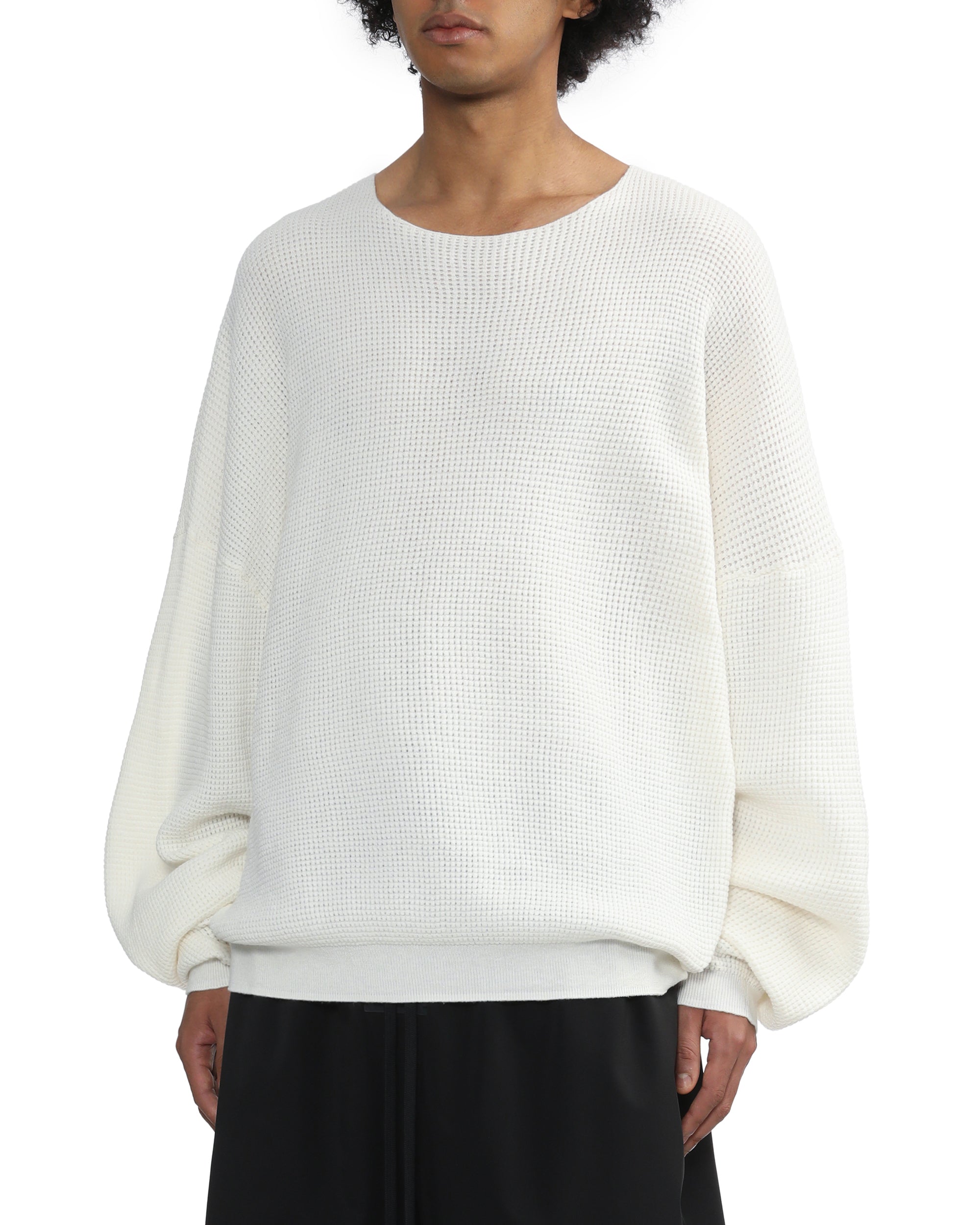 Waffle sweater