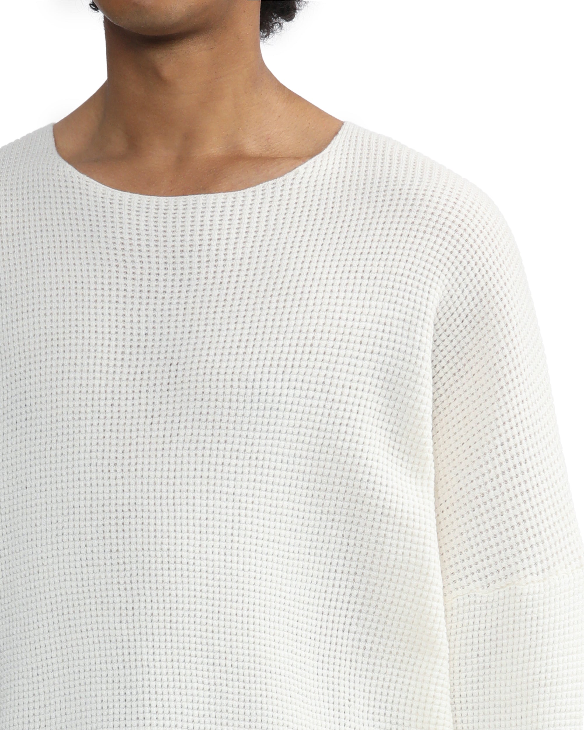 Waffle sweater