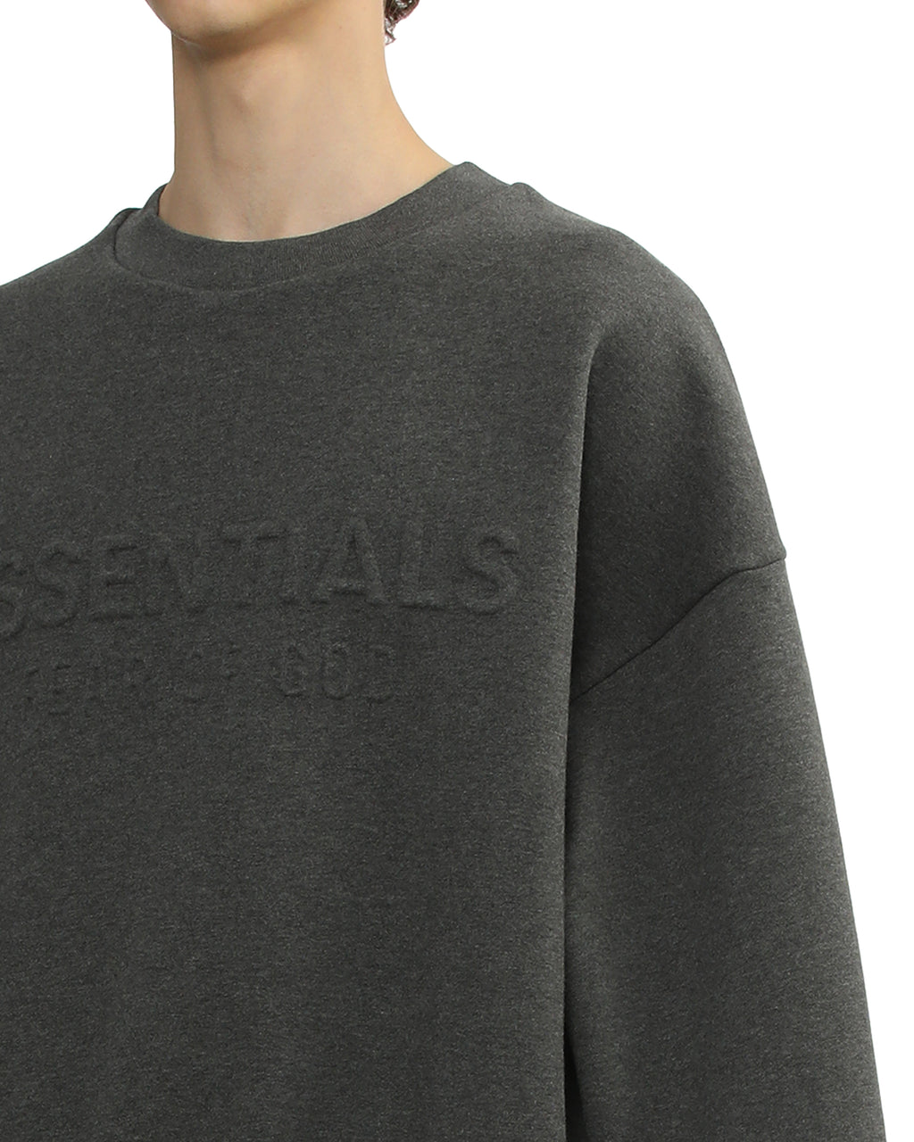 Embossed sweatshirt