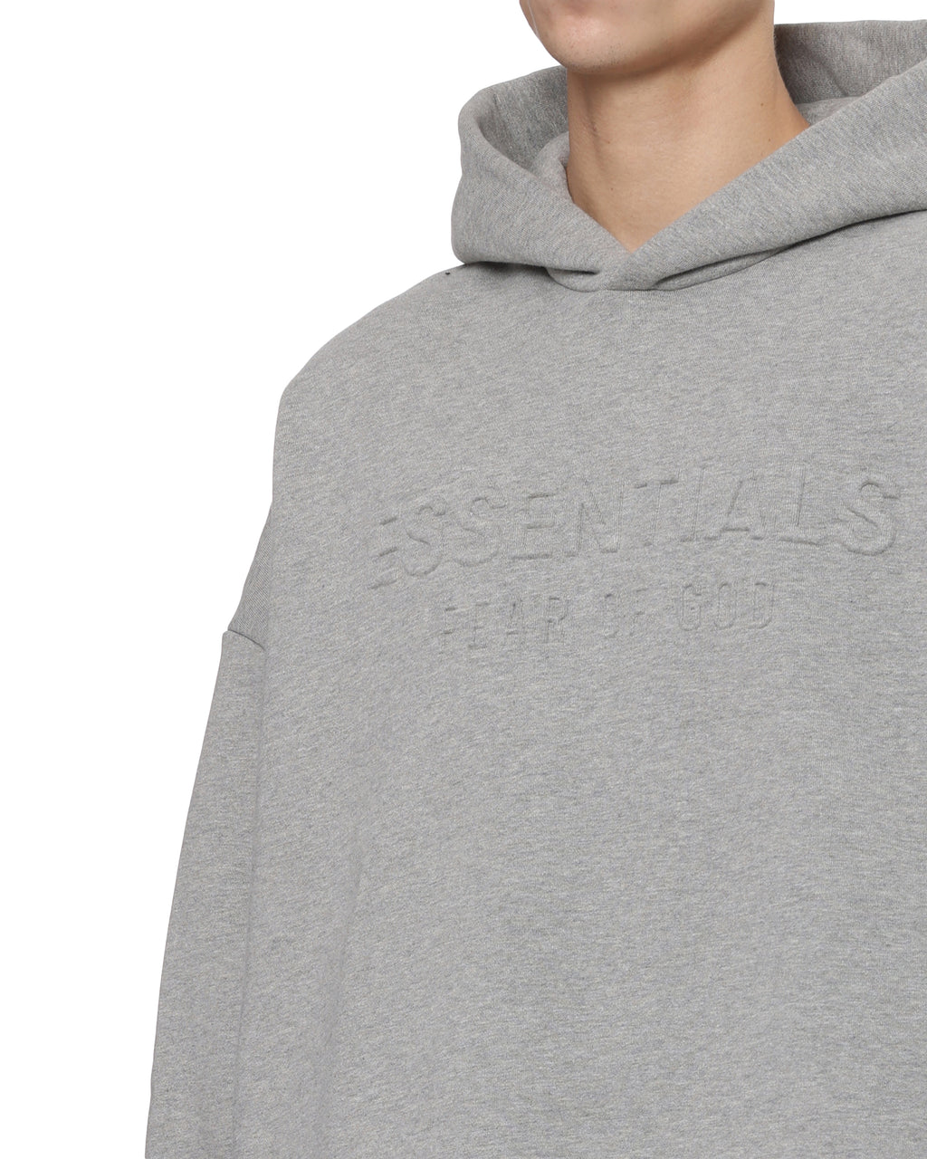 Embossed logo pullover hoodie