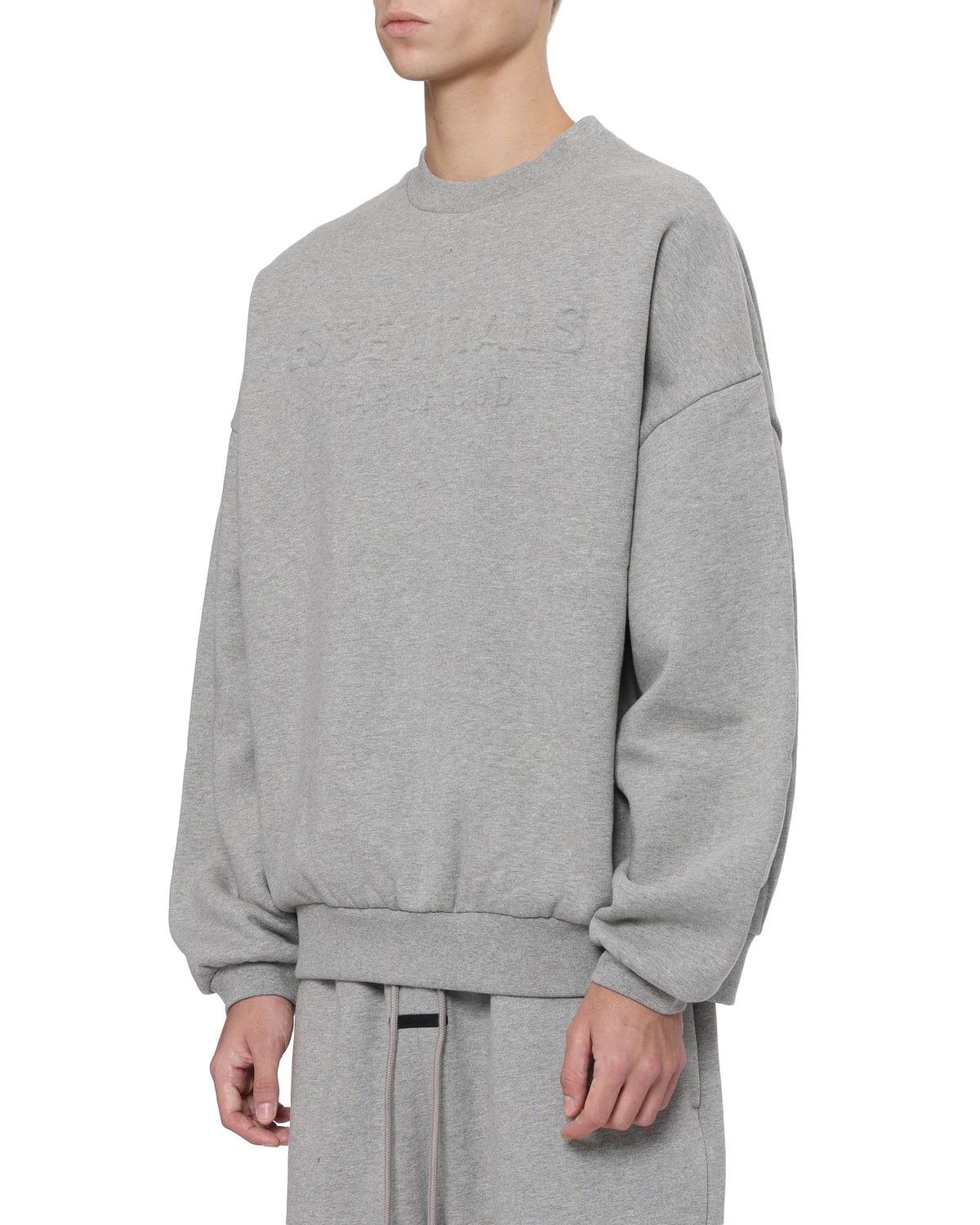 Embossed logo sweatshirt