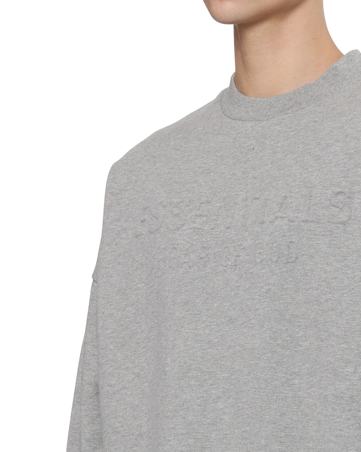 Embossed logo sweatshirt