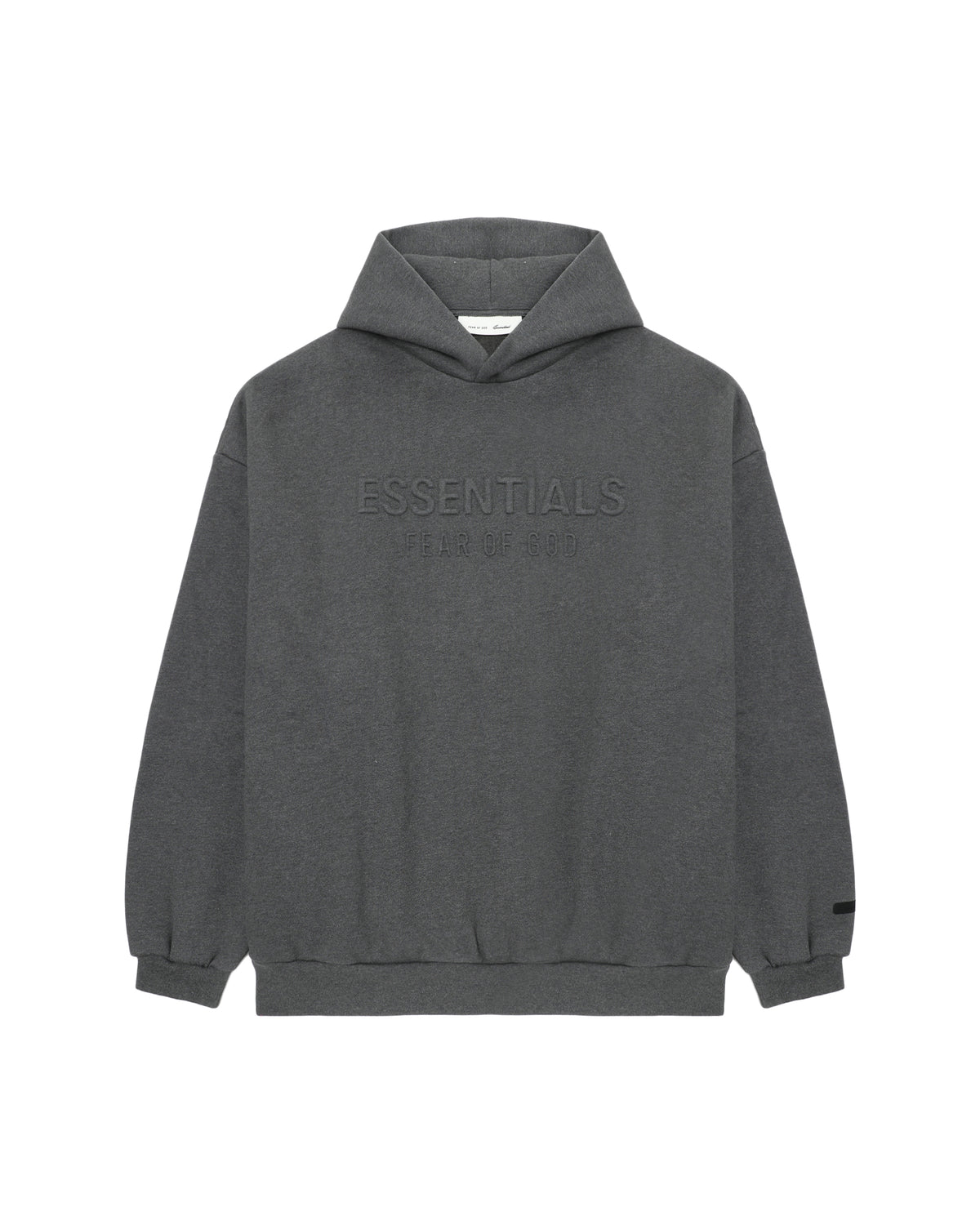 Embossed logo hoodie