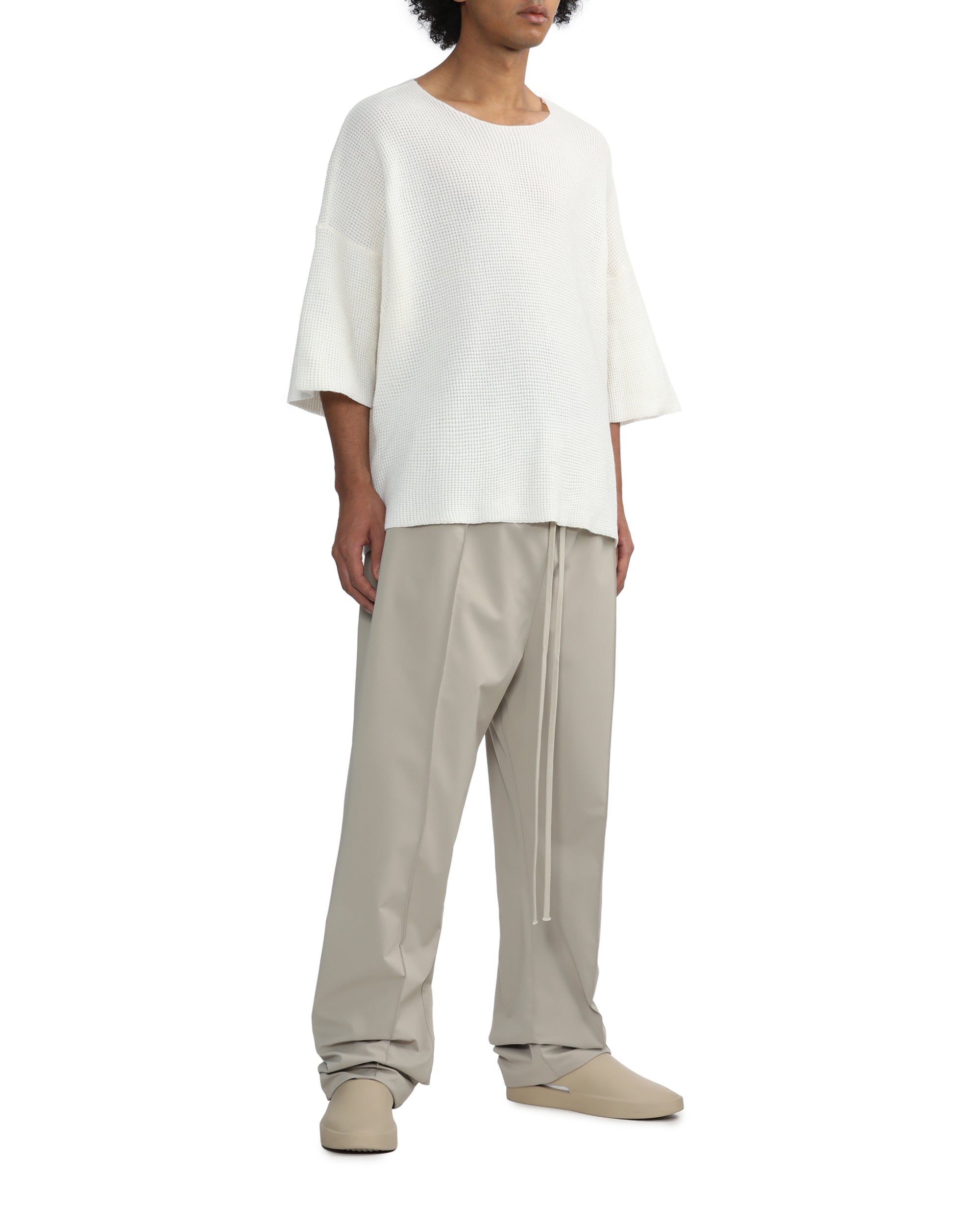 Waffle knit tee