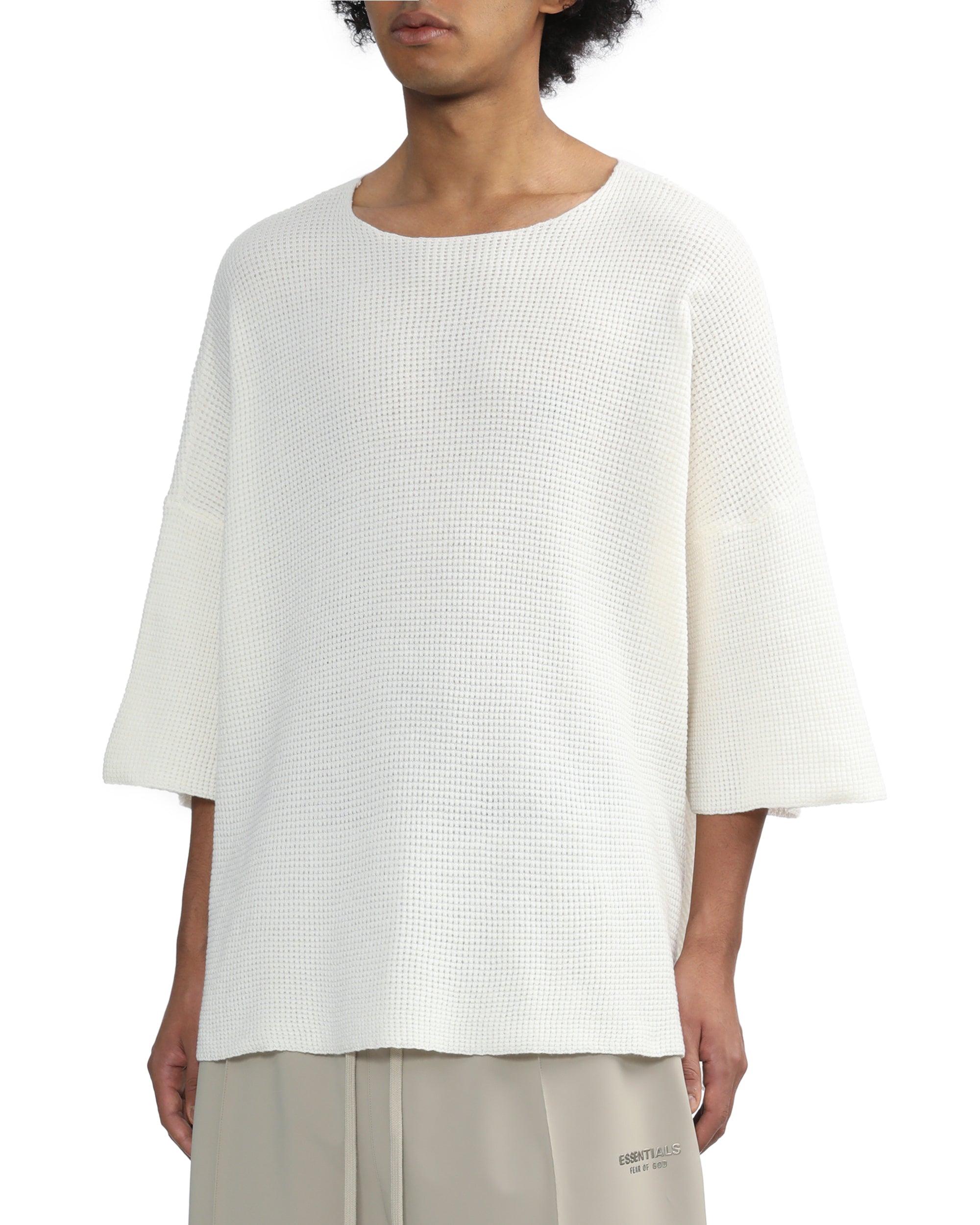 Waffle knit tee