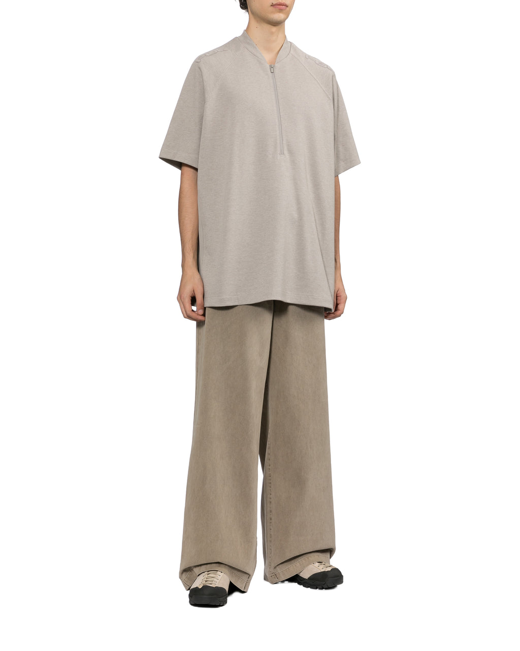Half-zip raglan tee