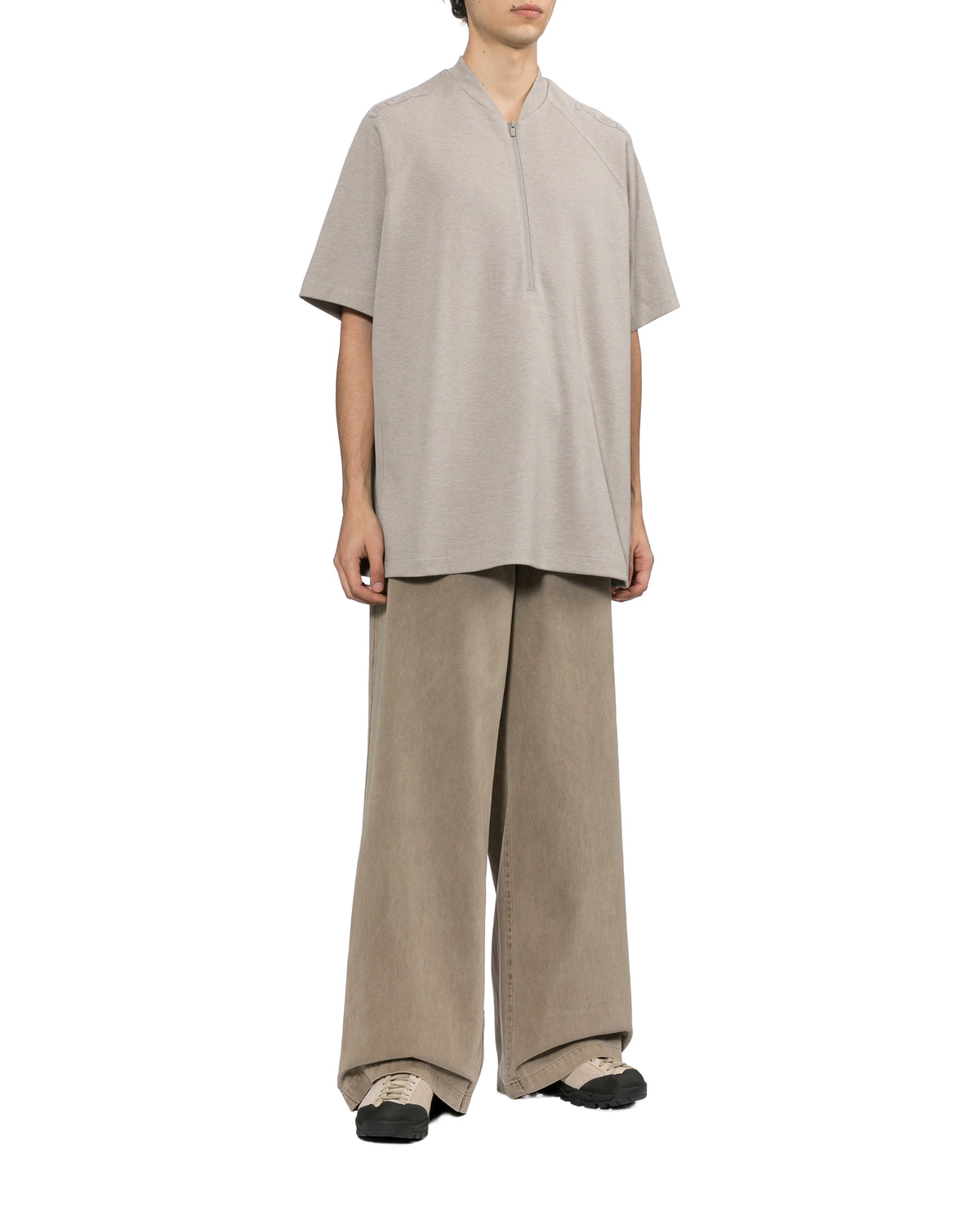 Half-zip raglan tee