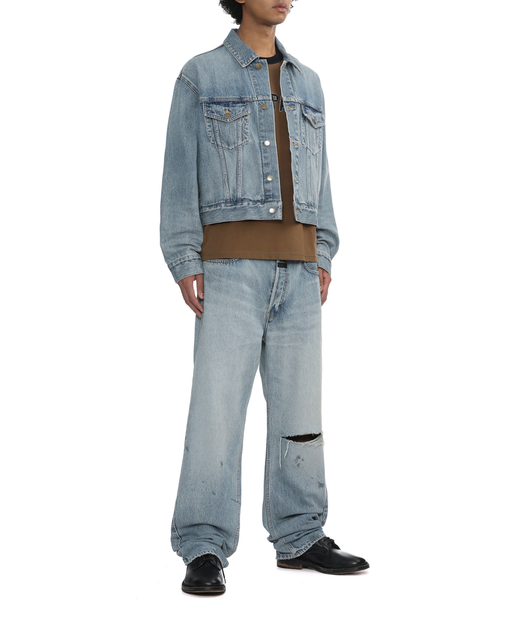 Cropped denim jacket