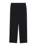 Single-pleat relaxed pants