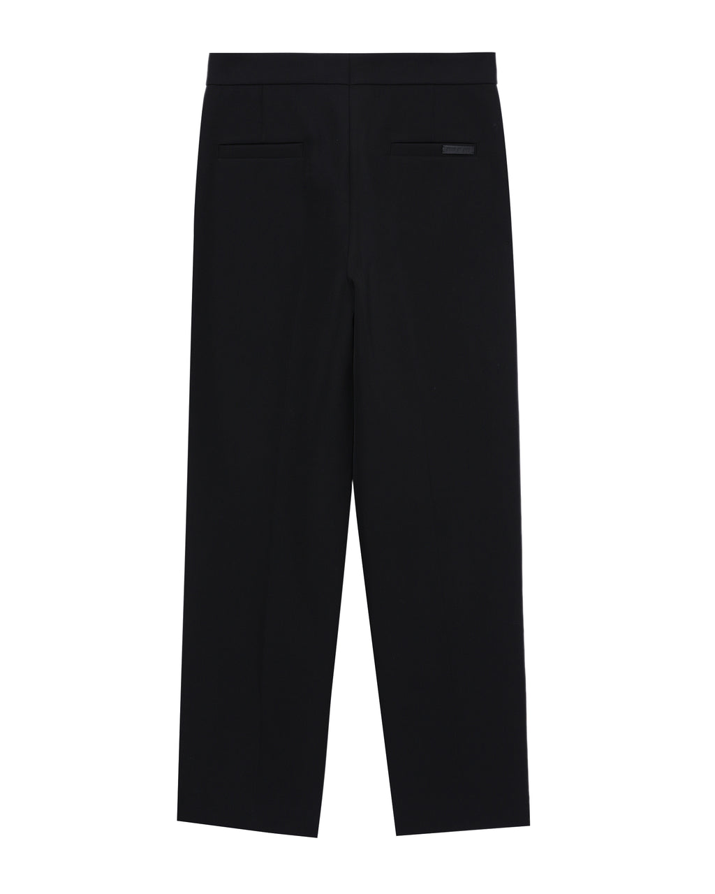 Single-pleat relaxed pants