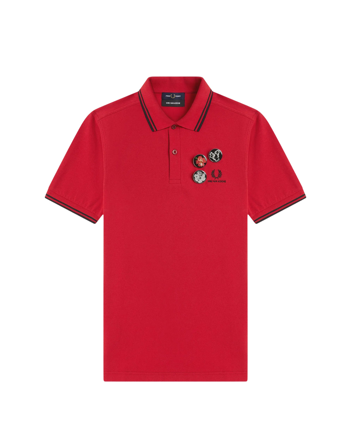 X Kris Van Asche fred perry shirt