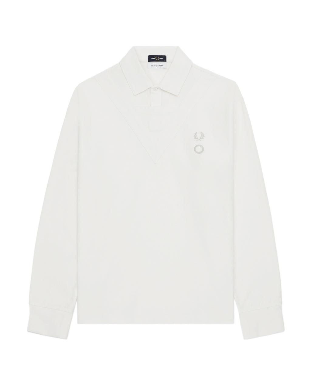 X Craig Green long sleeve V overlay poloshirt