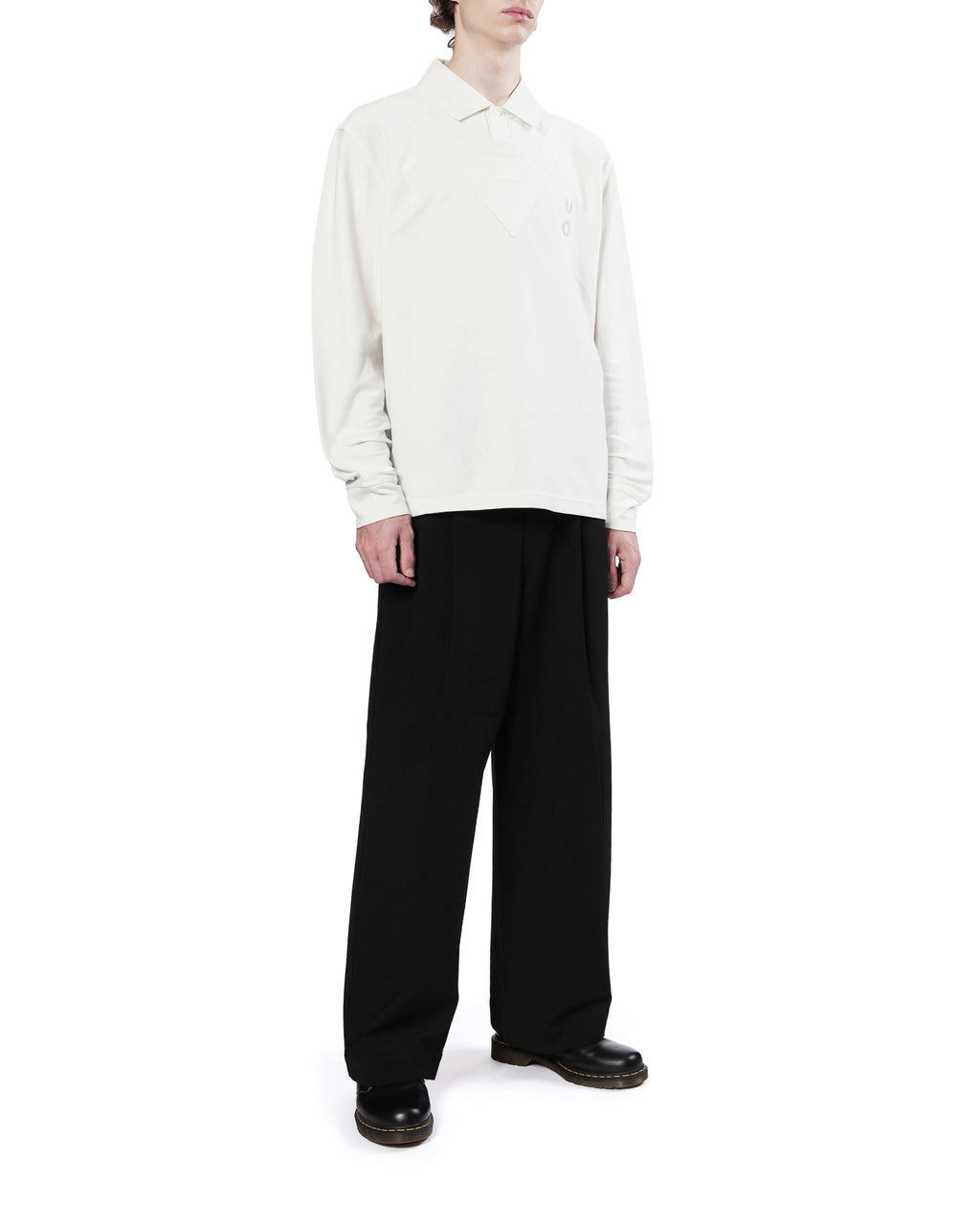 X Craig Green long sleeve V overlay poloshirt