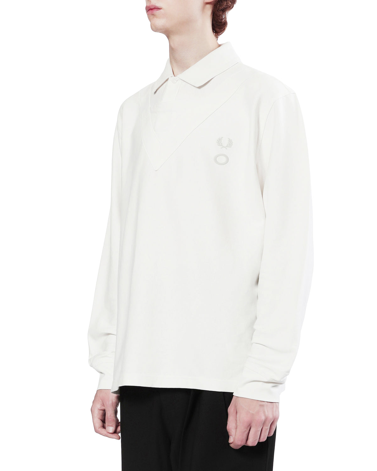 X Craig Green long sleeve V overlay poloshirt