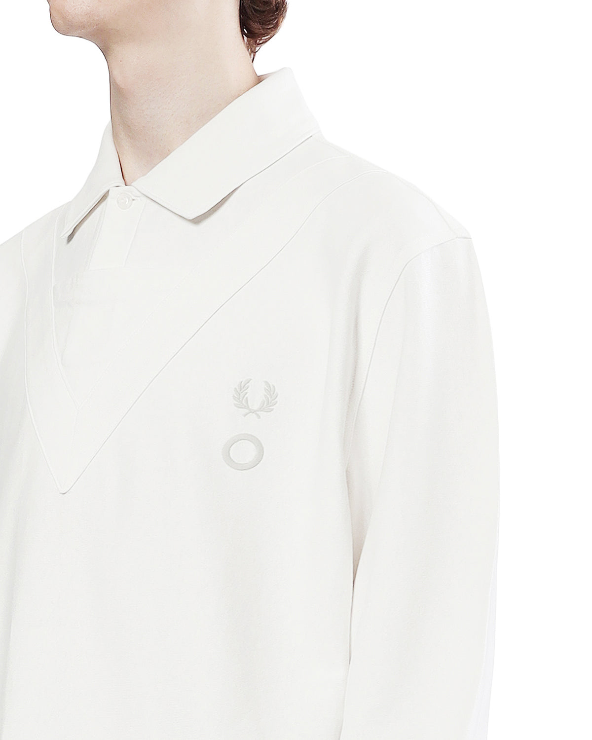 X Craig Green long sleeve V overlay poloshirt