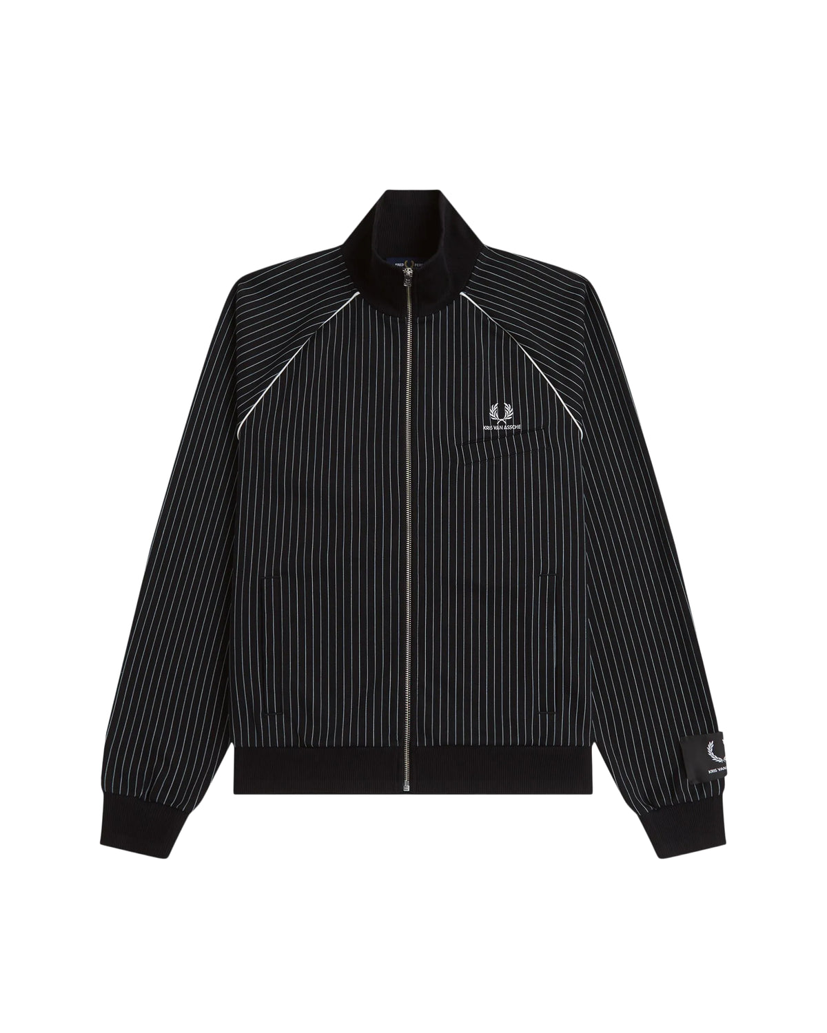 X Kris Van Asche pinstripe track jacket