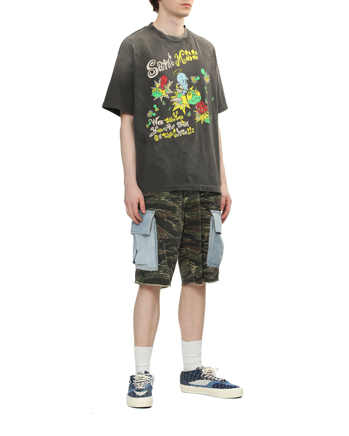Camo cargo shorts