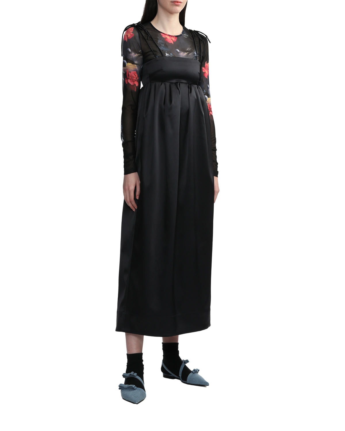 Double satin string dress