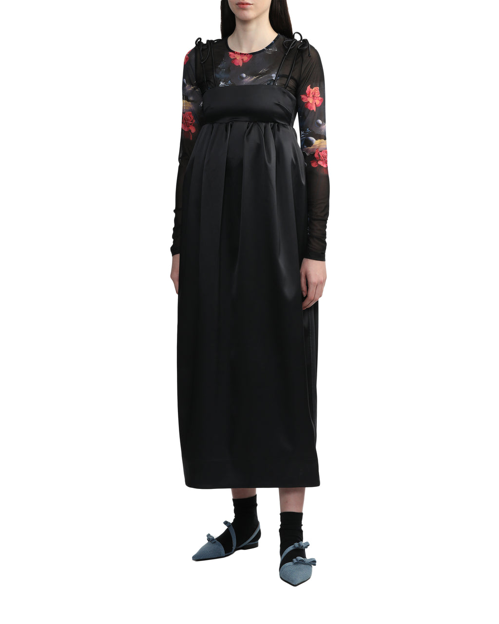Double satin string dress