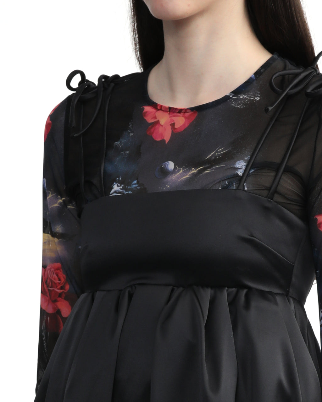 Double satin string dress