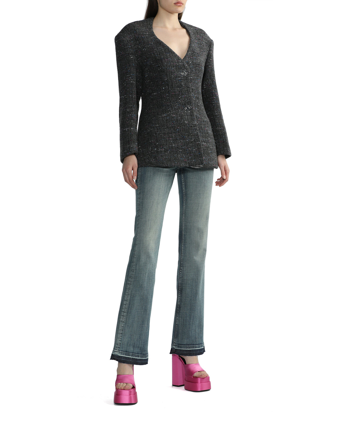 Fitted wool blazer