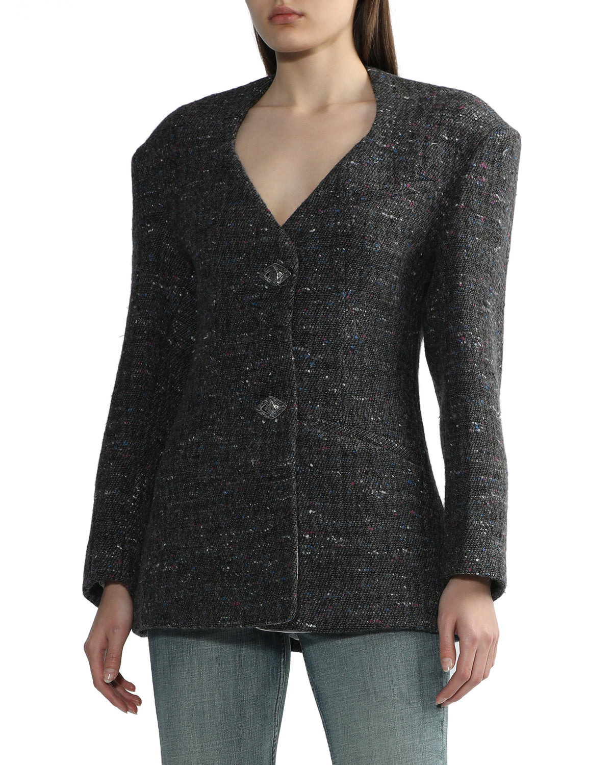 Fitted wool blazer