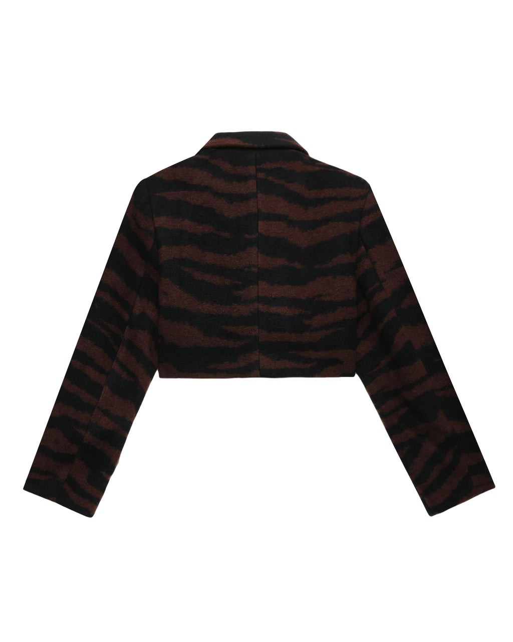 Wool jacquard cropped jacket