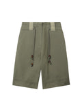 Heavy twill wide shorts