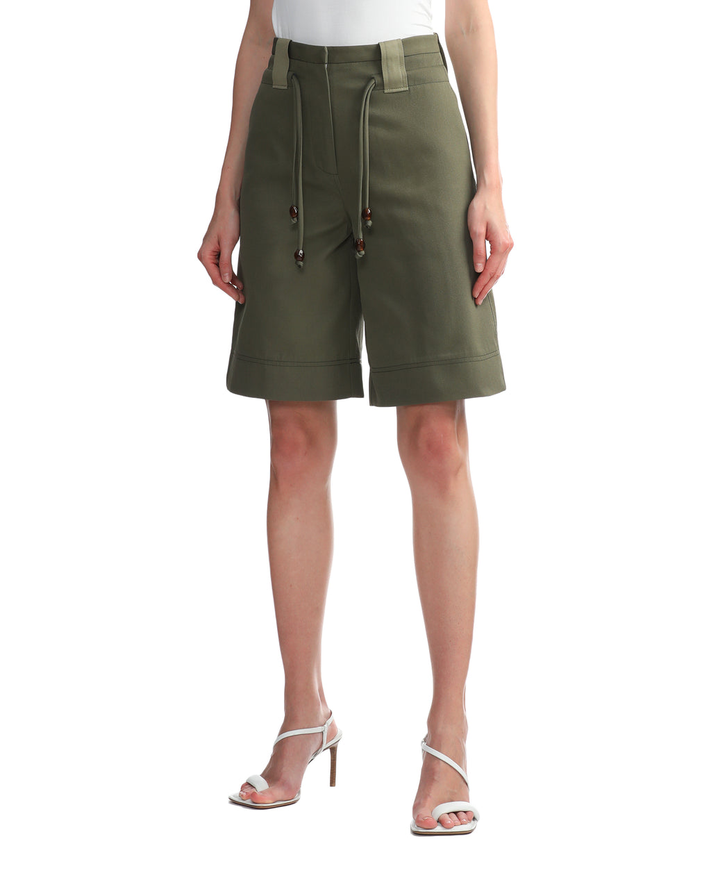 Heavy twill wide shorts
