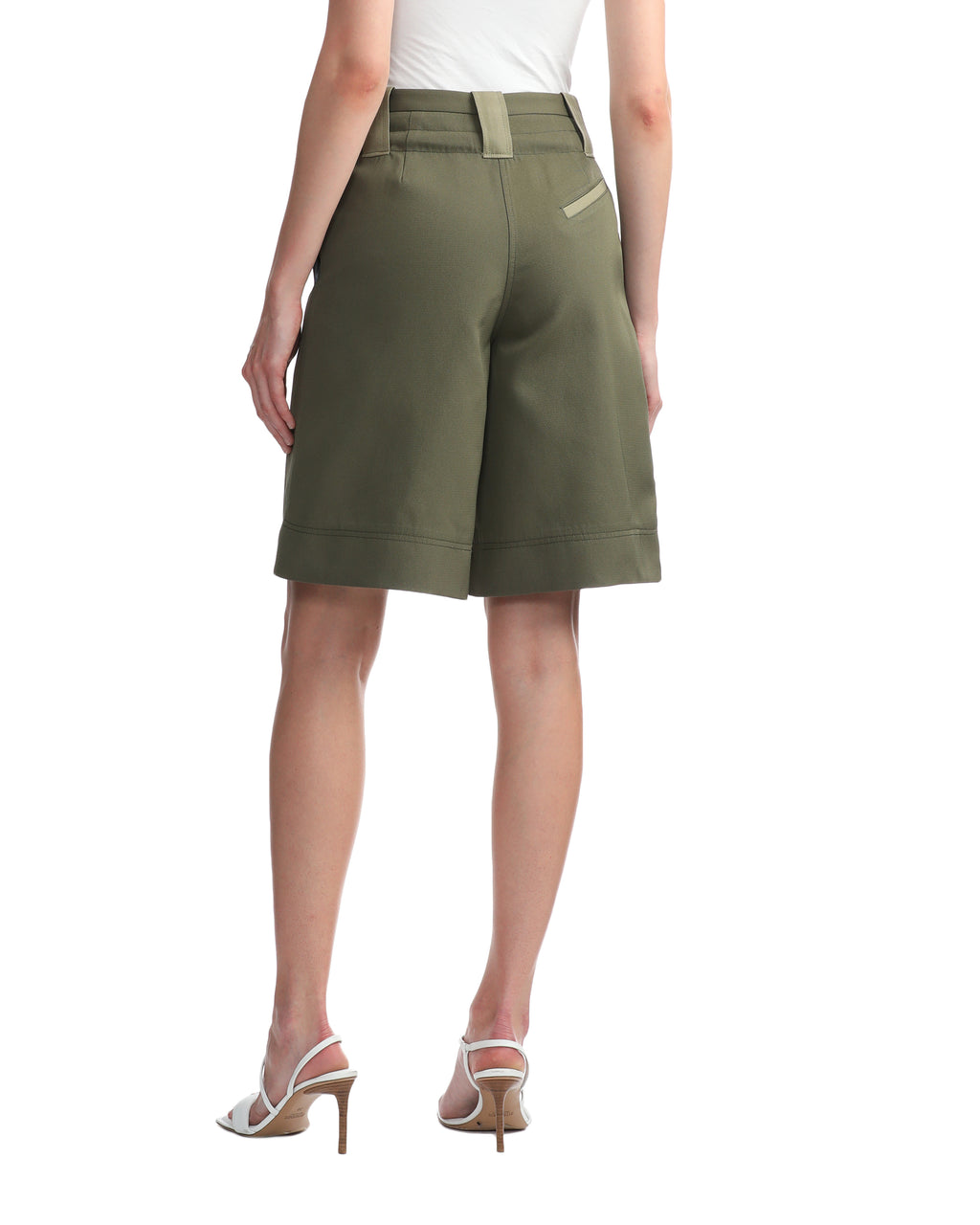 Heavy twill wide shorts