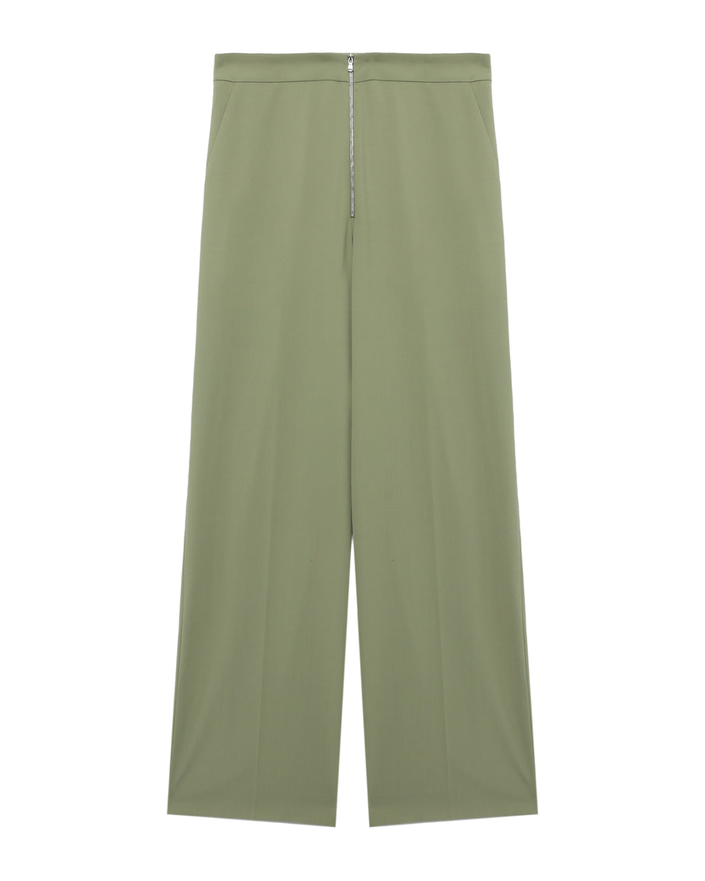 Tailored wool-blend pants