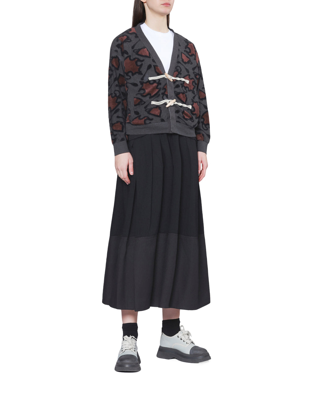 Printed cardigan