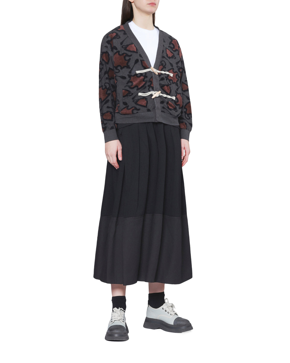 Printed cardigan