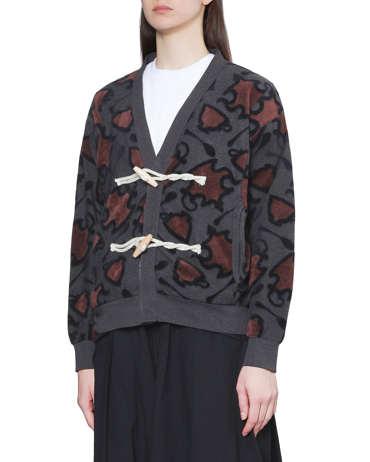 Printed cardigan