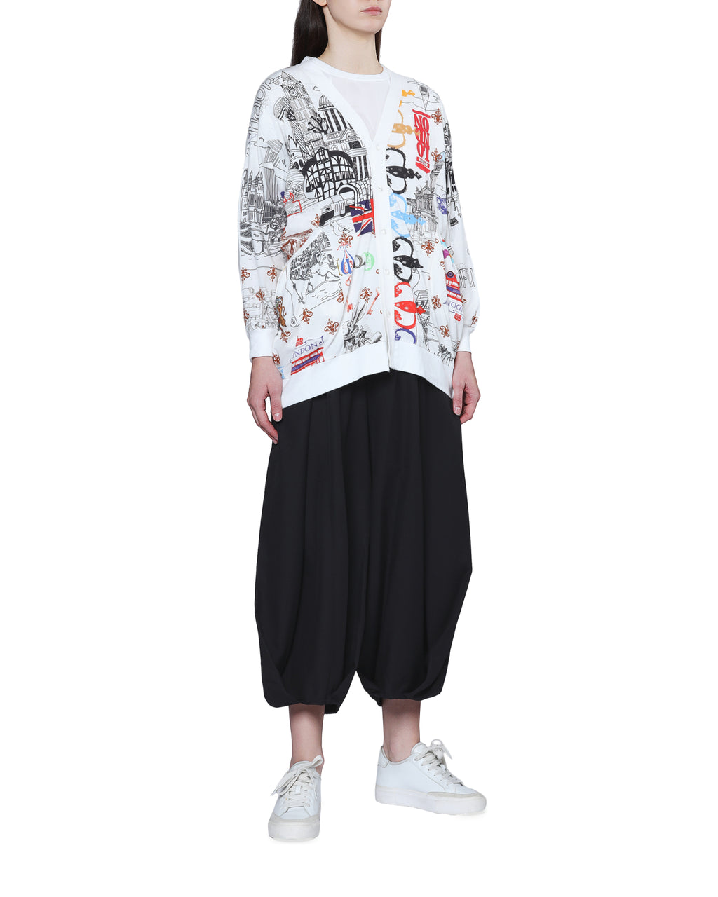 Graphic cardigan