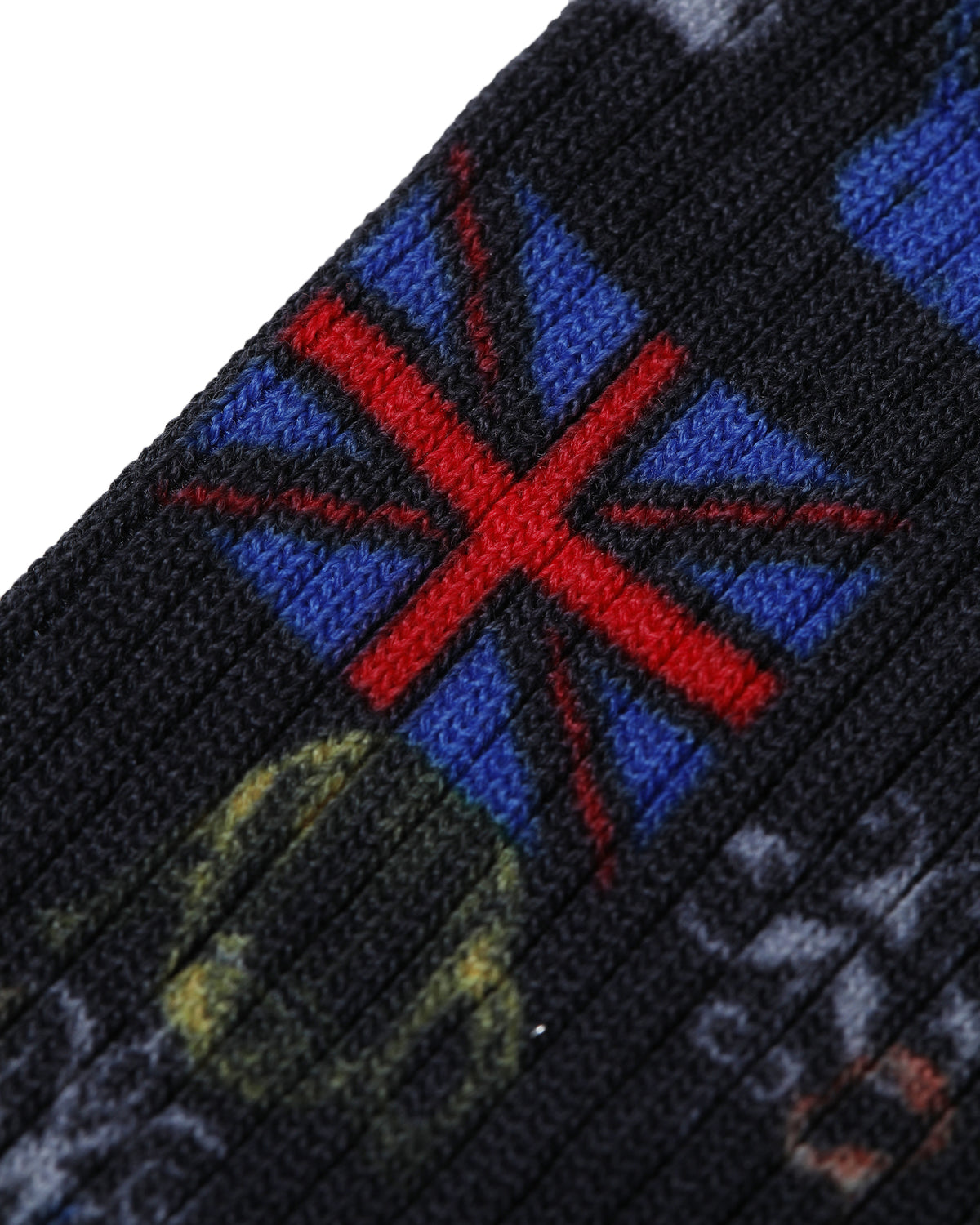 Graphic motif socks
