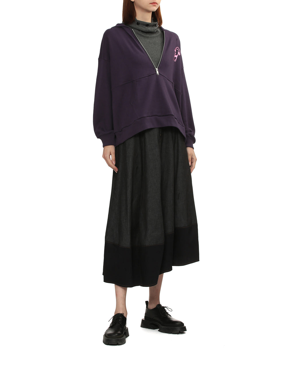 Half-zip hoodie