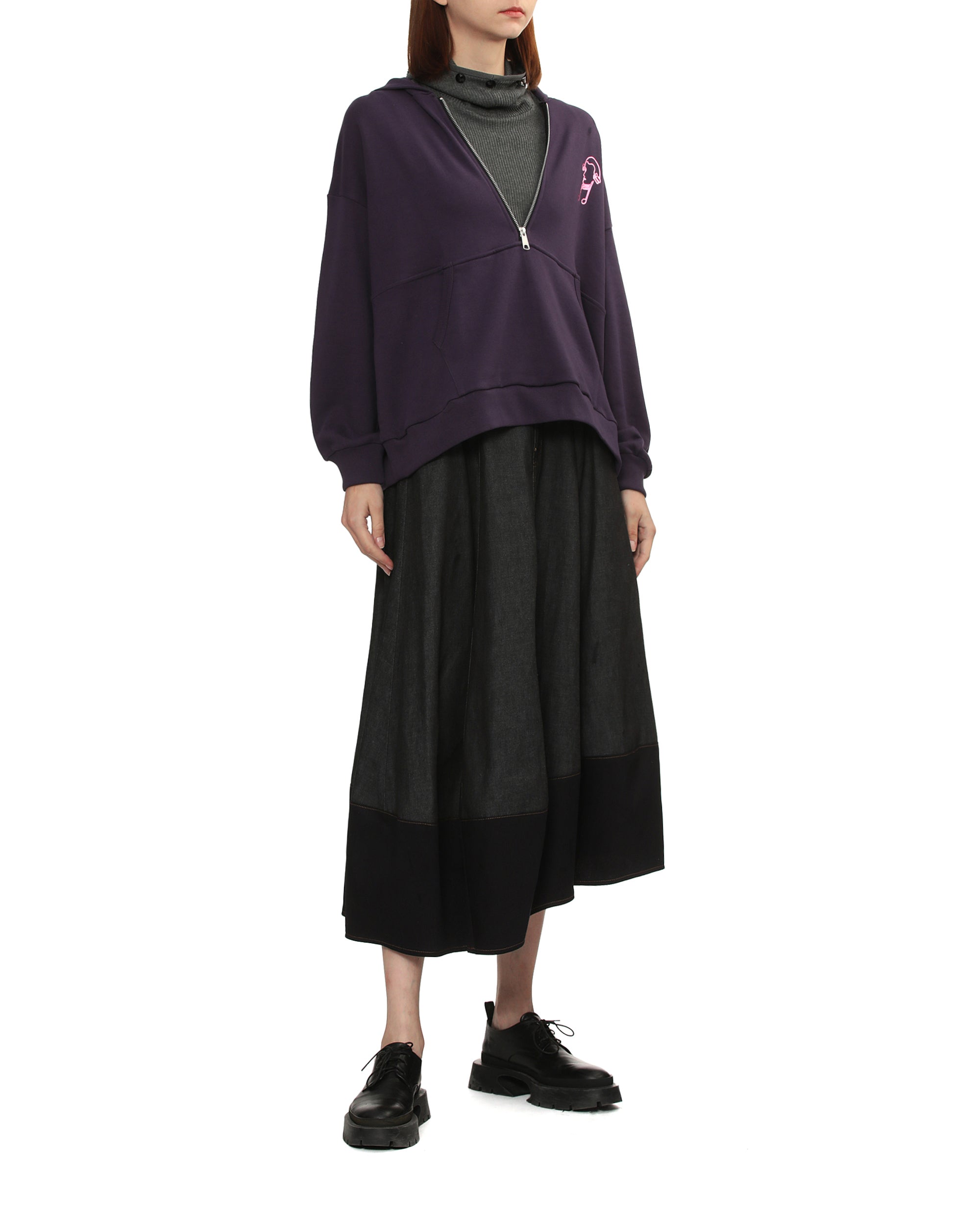 Half-zip hoodie