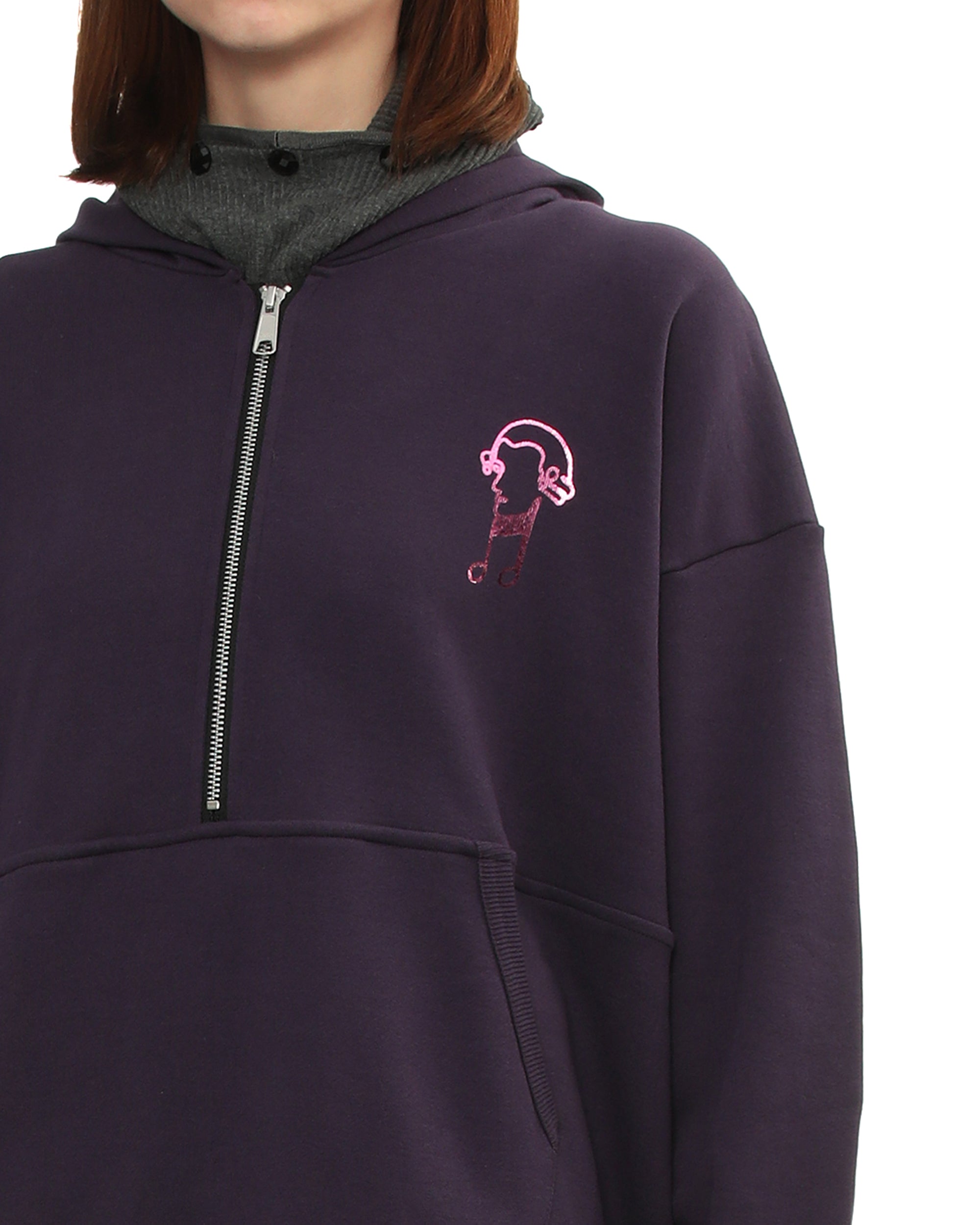 Half-zip hoodie
