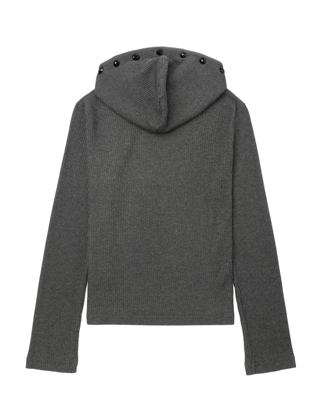 Button-hood sweater